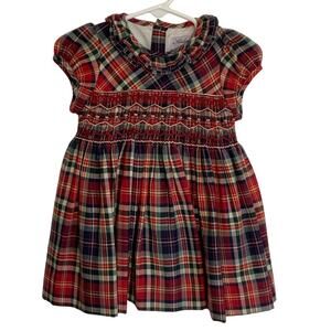 Kidiwi Hars Dress- Red Tartan NWT size 9 mo $100 retail
